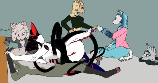 american_opossum anthro arm_tuft bionic_leg bionics bird_dog blue_body blue_bottomwear blue_clothing blue_eyes blue_fur blue_hair blue_markings blue_pants bodily_fluids bodysuit bottomless bottomwear bra_strap canid canine canis chest_markings clasped_hands closed_eyes clothed clothing comfortable contemplating cum curious cybernetic_leg cybernetic_limb dark_socks digitigrade dildo domestic_dog duo elaine_faucett_(redace83) exposed_shoulder eye_scar facial_markings facial_scar female female_on_top fluffy footwear fur genital_fluids green_clothing green_hoodie green_jacket green_topwear grey_body grey_clothing grey_footwear grey_fur grey_socks group hair hand_holding handing_over head_markings hi_res hoodie how-about hunting_dog inner_ear_fluff jacket kissing leg_between_thighs legwear looking_aside machine male male/female mammal markings marsupial mellow_(character) neck_tuft noisy_(redace83) on_top open_clothing open_topwear oral oral_penetration outercourse oversized_bottomwear oversized_clothing oversized_pants oversized_shirt oversized_topwear pajama_bottoms pajama_pants pajama_shirt pajamas pajamas_only pants partially_clothed penetration penis phara_gearheart_(redace83) pink_clothing pink_footwear pink_shirt pink_socks pink_topwear precum protogen purple_bottomwear purple_clothing purple_eyes purple_markings purple_pants purple_shorts red_body red_fur resting_head roy_(redace83) scar sex sex_toy shirt shorts skinsuit socks spaniel stroking_penis surprise_(character) tail talking_to_another tan_body tan_face tan_fur tentacle tentacle_in_mouth tentacle_on_penis tentacle_penetration text thigh_highs thigh_socks tight_clothing topless topwear tuft white_body white_fur wolf x-ray_view yellow_body yellow_eyes yellow_fur