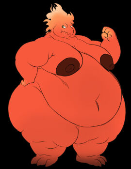 ass bbm big_ass big_breasts breasts bubble_ass bubble_butt cleavage female ferialexonar huge_ass huge_breasts nipples overweight thick_thighs wide_hips