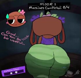 1girls 2d 2d_(artwork) 2d_animation animated animation ass ass_bigger_than_head ass_focus bassie_(dandy's_world) big_ass big_butt bottom_heavy bubble_ass bubble_butt butt_focus butt_jiggle clothed clothed_female curvaceous curvy curvy_female curvy_figure curvy_hips dandy's_world dandys_world dark-skinned_female dat_ass dialogue english english_dialogue english_text enormous_ass fat_ass female female_only gigantic_ass huge_ass jiggle jiggling_butt large_ass looking_away movement moving nervous nervous_face nervous_sweat phat_ass riaplusone roblox roblox_game shy solo solo_female sweat tagme text thick_ass thick_thighs treadmill twitter_link video voluptuous voluptuous_body voluptuous_female walking wobbling_ass workout