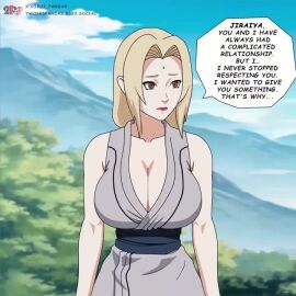 1boy 2_pandas animated artist_name blonde_hair blush breasts cum cum_on_body cum_on_breasts facial female jiraiya_(naruto) large_breasts large_penis mature_female naruto_(series) nipples old old_man outdoors paizuri penis signature tagme tsunade_(naruto) twitter_username video