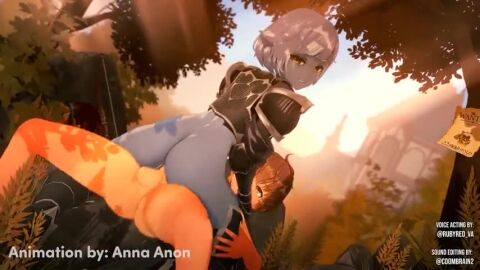 1boy 2girls 3d animated anna_anon anna_skyler cum cumshot handjob koikatsu tagme video