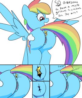 2d anal_vore animal animal_genitalia animal_thick_thighs anus applejack_(mlp) ass blue_body blue_fur cutie_mark dock earth_pony english_text equid equine fart fart_cloud fart_fetish female feral friendship_is_magic giantess hasbro horse mammal my_little_pony pegasus pink_eyes platypus-the-pony pony pussy rainbow_dash_(mlp) rainbow_hair smile tail text vore wings zoophilia