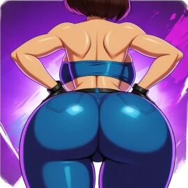 1girls ai_generated alternate_version_available animated belt biohazard blue_eyes blue_eyes_female bouncing_ass bouncing_breasts brown_hair brown_hair_female brunette brunette_female brunette_hair cameltoe capcom cleavage curvy erect_nipples female gigantic_breasts gloves grok hat huge_areolae huge_ass jill_valentine nai_diffusion no_sound puffy_nipples realistic red_lips resident_evil saucy_trove short_hair short_hair_female stable_diffusion thick_lips video voluptuous wide_hips