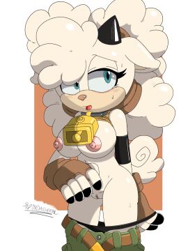 1girls 2024 2d anthro areola bell bell_collar big_breasts black_clothing black_horn black_panties black_underwear blue_eyes blue_sclera blush blush_lines bodily_fluids bottomwear bottomwear_down bovid breasts brown_background brown_clothing brown_gloves brown_handwear brown_topwear caprine clothed clothing collar cowbell dipstick_fingers ears_down eyelashes female female_only fingerless_gloves fur furry furry_only genitals gloves green_bottomwear green_clothing green_pants handwear head_tuft hi_res horn idw_comics idw_publishing lanolin_the_sheep mammal mobian mobian_(species) mobian_sheep nipples open_mouth panties panties_down pants pants_down partially_clothed pink_areola pink_nipples pivoted_ears pussy quad_tails raised_clothing raised_topwear sega sheep sheep_ears sheep_girl sheep_horns signature simple_background solo sonic_(series) sonic_the_hedgehog_(comics) sonic_the_hedgehog_(idw) sonic_the_hedgehog_(series) spindasher98 sweat sweatdrop tan_body tan_fur thick_thighs topwear tuft underwear underwear_down white_background white_fur wide_hips