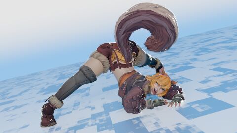 1080p 1girls 3d ass big_ass big_thighs blender blender_(software) blender_eevee bluechevy223 chubby chubby_female doreen_green female female_only jack-o_pose looking_at_viewer marvel marvel_comics marvel_rivals orange_hair self_upload shorts smirk solo solo_female squirrel_ears squirrel_girl squirrel_girl_(marvel) squirrel_girl_(marvel_rivals) squirrel_tail tan_skin tongue tongue_out