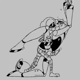 2d animated disassembly_drone female glitch_productions humanoid humanoid_female humanoid_male loop male masturbation murder_drones n_(murder_drones) nyarata pegging pegging_male reach_around robot robot_boy robot_girl robot_humanoid screen_face small_dom_big_sub uzi_(murder_drones) worker_drone