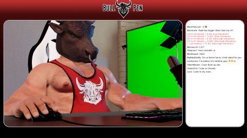 bull_mask capcom chat_box chris_redfield comments exposed exposed_penis hairy hairy_male male male_only mask masked_male penis pipedude resident_evil resident_evil_5 resident_evil_8:_village sex_toy sex_toy_in_ass stream_chat streamer streaming streaming_setup webcam webcam_model
