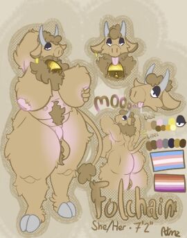 2_horns 4_nipples animal_noises anthro anthro_only armpit_fetish ass autumz back_boob back_muscles balls balls_tuft belly belly_tuft big_ass big_balls big_balls_small_penis big_breasts big_butt big_muscles big_nipples bodily_fluids bovid bovid_horn bovine bovine_horn breast_squish breasts cattle character_name cheek_tuft chest_tuft colored cow_ears cow_horn cowbell curly_hair disproportionate_genitalia drooling ear_piercing ear_tag ears_down eye_contact eyeshadow facial_tuft flaccid flexing fluffy fluffy_chest fluffy_hair folchain_(autumz) foreskin fupa fur furry_balls futanari fuzzy fuzzy_balls genitals gold_piercing grey_horn hair highland_cattle hooves horn huge_ass huge_balls huge_breasts huge_butt information intersex inverted_nipples lesbian_pride_colors lgbt_pride lidded_eyes long_ears looking_at_another looking_at_viewer looking_back makeup mammal mature_futa mature_intersex model_sheet mooing multi_nipple muscles muscular muscular_anthro muscular_ass muscular_butt muscular_futa muscular_intersex narrowed_eyes naturally_censored navel neck_tuft nipple_piercing nipple_tuft nipples overweight overweight_anthro overweight_futa overweight_intersex pattern_background penis piercing pink_belly pink_body pink_nipples pink_penis pink_skin pivoted_ears pride_colors pronouns pubes pubic_mound purple_eyeshadow saliva simple_background small_penis smile smiling_at_viewer smirk smirking_at_viewer solo squish tail tail_fluff tail_tuft tan_background tan_balls tan_body tan_fur tan_hair tan_tuft text thin_tail tongue tongue_out trans_(lore) trans_woman_(lore) transgender_pride_colors tuft uncircumcised