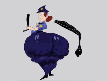 benkonroy big_ass bottom_heavy disembodied_penis foster's_home_for_imaginary_friends hyper_ass officer_jones penetration penetration_through_clothes tagme video