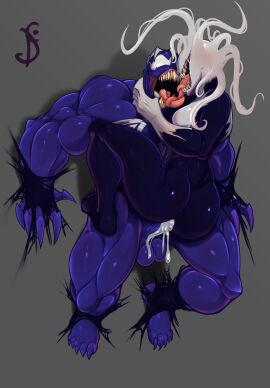 absurd_res alien alien_humanoid ass balls big_ass big_butt black_cat_(marvel) black_cat_(symbiote) black_cat_(web_of_shadows) blue_body bodily_fluids breasts claws cum cum_in_pussy cum_inside duo dustyjcircus empty_eyes erection eyeless fangs felicia_hardy female female_penetrated french_kissing genital_fluids genitals hi_res humanoid kissing long_tongue male male/female male_penetrating male_penetrating_female marvel marvel_comics monster multicolored_body muscular muscular_female muscular_male nipples nude open_mouth open_smile penetration penile penile_penetration penis penis_in_pussy pussy saliva sex simple_background smile spider-man:_web_of_shadows spider-man_(series) symbiote teeth tentacle thick_thighs tongue tongue_out two-tone_body vaginal_penetration venom_(marvel) venomized white_body white_eyes