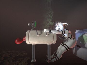 3d animated asriel_dreemurr breeding_mount breeding_mount_use furry goat male male_only sex_toy sfm solo source_filmmaker undertale