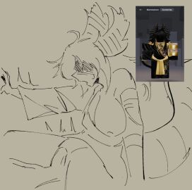 1boy 1girls breasts dragon dragon_girl female_focus ghostbacon nipples penis pussy reference_image riding roblox roblox_avatar robloxian self_upload sketch tagme vaginal_penetration