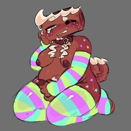 armwarmer balls breasts chubby cosmo_(dandy's_world) dandy's_world dandys_world drooling fapping gay jerkingoff male man_boobs masturbation nipples precum roblox solo solo_male sproutneedly thighhighs thighs tummy