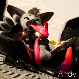 1:1 3d absurd_res animal_genitalia animal_penis auto_penis_lick canid canine canine_genitalia canine_penis cinema_4d_(artwork) digital_media_(artwork) fluffy fox fur genitals hair hi_res latex licking male male_only mammal masturbation oral oral_masturbation pawpads penile penile_masturbation penis pose rexouium self_lick tongue vrchat