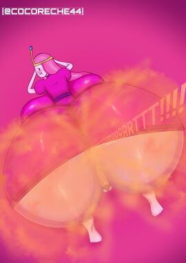 2024 adventure_time ass balls big_penis breasts cartoon_network cocoreche enormous_ass fart fart_cloud fart_fetish farting farting_on_dick fat_ass female finn_the_human huge_ass huge_breasts male penis penis_in_ass pink_background princess_bubblegum self_upload simple_background small_balls small_penis testicles thick_ass