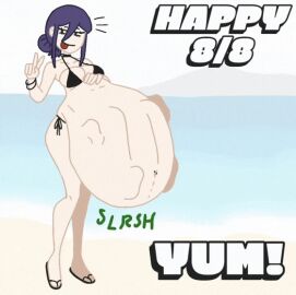 animated chainsaw_man digestion digestion_noises female_pred reze_(chainsaw_man) vore