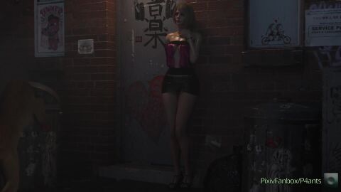 alley ashley_graham ashley_graham_(ella_freya) blonde_hair knot on_floor p4ants resident_evil_4_remake tagme video