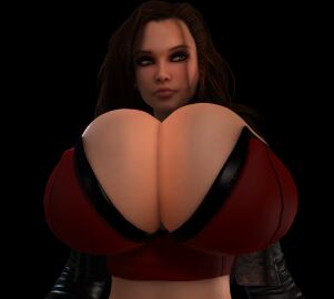 1girls 3d 3d_(artwork) abs alternate_breast_size big_breasts blaze_fielding breasts breasts_bigger_than_head breasts_bigger_than_torso bust busty chest cleavage clothed clothed_female cropped_jacket curvaceous curvy curvy_figure enormous_breasts female female_focus female_only fingerless_gloves gigantic_breasts gloves hi_res high_resolution highres hips hoop_earrings hoop_earrings_oversized hourglass_figure huge_breasts human human_female hyper hyper_breasts jacket large_breasts light-skinned_female light_skin long_hair looking_at_viewer massive_breasts mature mature_female midriff slim_waist solo solo_female streets_of_rage streets_of_rage_4 thick thick_hips top_heavy tube_top tubetop upper_body vaako voluptuous waist wide_hips