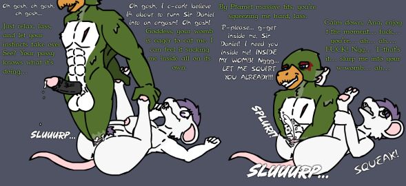 age_difference anthro avian bird bodily_fluids cum cumshot dialogue duo ejaculation elderly elderly_anthro elderly_male elderly_prey fatal fatal_vore female genital_fluids kakroon larger_male larger_prey lying male male/female mammal murid murine muscular muscular_male older_male older_prey on_back pussy rat rodent scar size_difference smaller_female smaller_pred unbirthing vaginal_penetration vore willing_prey younger_female younger_pred