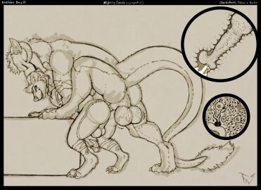 absurd_res anal anal_sex anthro bear bent_over bodily_fluids cum cum_in_ass cum_inside duo felkin fellowwolf flared_penis genital_fluids genitals hi_res hiked_leg hybrid impregnation internal internal_anal knot knotting male male/male male_impregnation mammal penetration penis raised_leg sex