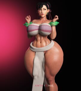 1girls 3d abs antarxrigel artist_signature asian asian_bimbo asian_female big_breasts big_thighs black_hair bracelets breasts brown_eyes capcom chel_(cosplay) chun-li cleavage cosplay crop_top curvaceous curvy_female earrings female female_only hands_up hourglass_figure large_breasts light-skinned_female light_skin loincloth paag short_hair standing street_fighter the_road_to_el_dorado thick thick_thighs thunder_thighs tied_hair voluptuous voluptuous_female wide_hips