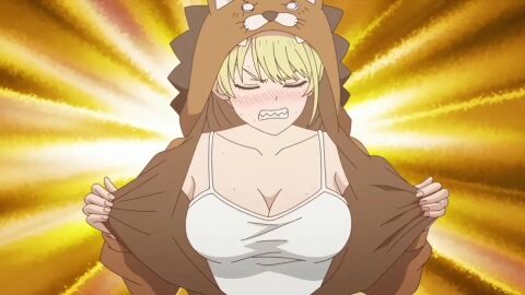 16:9 16:9_aspect_ratio 1boy 1girls animal_costume animal_pajamas bangs bed bed_sheet bedroom bedroom_setting big_breasts blanket blonde_hair blush bouncing_breasts breasts brown_hair clothing costume embarrassed english_audio english_dialogue english_language fangs female fhd flashing grabbing grabbing_breasts grabbing_own_breast green_eyes hd hd_(traditional) hi_res high_resolution highres holding_breasts holding_own_breast hood hooded_pajamas hoshizaki_rika huge_breasts indoors jiggling_breasts kanojo_mo_kanojo large_breasts lion_ears long_hair male moonlight mp4 mukai_naoya night_clothes offering offering_breasts open_clothes pajamas shaking_breasts shirt shocked shocked_expression shocked_eyes shocked_face shocked_female shocked_look showing_breasts sleeping_together sleepwear sound straight tagme touching_breast touching_own_breast video