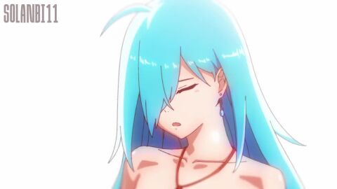 2d 2d_animation ahoge animated bangs bangs_over_one_eye blue_eyes blue_hair boobs boobs_out breasts breasts_out cunnilingus earring female female_focus nipples robot robot_girl robot_humanoid socks solanbi11 sole_female tagme teddy_bear video vivy vivy:_fluorite_eye's_song voice_acted
