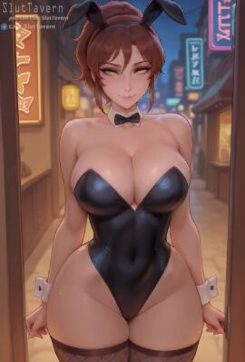 ai ai_generated animedrawing animegirl animemangagirl animestyle ass big_breasts breasts bunny_ears bunny_girl bunnysuit cameltoe curvy dota dota2 dota2fanart dota2girls dota2heroes dota_2 dotadragonsblood female female_only gamecharacter gamefanart marci marci_(dota) painting pencil photoshop sluttavern tagme thick_ass thick_thighs thin_waist video wide_hips