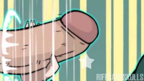 1girls 2_penises 2d 2d_animation 30_seconds 720p animated artist_name audio big_breasts bouncing_breasts breasts busty_female double_handjob dress fubuki_(one-punch_man) handjob loop looping_animation motion_lines music necklace nipples nipples_visible_through_clothing one_punch_man riffsandskulls sound sound_effects squatting stroking_cock stroking_penis tagme threesome video