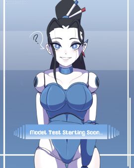 android beepo_(chunkymoon) experiment female robot robot_girl simulation testing