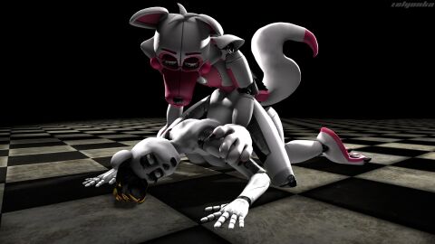 2024 3d absurd_res anal anal_sex animatronic anthro ass ass_up bear bent_over black_background breasts canid canine checkered checkered_floor digital_media_(artwork) doggy_style dominant dominant_futa dominant_intersex duo fan_character five_nights_at_freddy's fox from_behind_position funtime_foxy_(fnaf) futa/futa futa_penetrated futa_penetrating futa_penetrating_futa futa_penetrating_intersex futanari hair head_down hi_res intersex intersex/intersex intersex_penetrated intersex_penetrating intersex_penetrating_futa intersex_penetrating_intersex looking_down_at_partner machine mammal nipples nude penetration pink_body robot robot_anthro scared scared_face scottgames sex simple_background sister_location source_filmmaker_(artwork) tail watermark white_body zelyonka