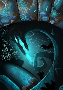 anthro behir bioluminescence bioluminescent_eyes circe_(pankallisti) comic dialogue dungeons_and_dragons duo duodeko_(pankallisti) electricity eyewear female female_on_feral feral feral_penetrating genitals glasses glowing handjob hasbro heart_symbol hi_res horn larger_male lightning male male/female mammal murid murine pankallisti penetration penile penis rat rodent scalie scary sex size_difference smaller_female speech_bubble steamy_breath stomach_bulge teratophilia tongue wizards_of_the_coast zoophilia