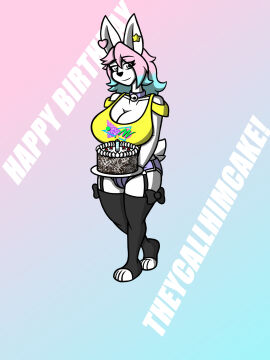 big_breasts breasts busty_male cleavage female furry huge_breasts male male_with_breasts peanut_butter_(theycallhimcake) thick_thighs ultraman400 wide_hips