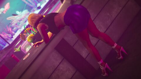1female 3d 3d_(artwork) absurd_res absurdres alcohol ass bar bare_shoulders brown_hair character_request covered_ass edited_screencap female female_focus female_only fishtank game_screenshot grand_theft_auto grand_theft_auto_online heavenly_ass high_heels huge_ass hyperspacedude leaning_forward leaning_on_counter mature_female mature_woman miniskirt purple_miniskirt purple_skirt rockstar_editor rockstar_games short_hair short_skirt skimpy_clothes skimpy_outfit skimpy_skirt skirt source_request tomboyish tube_top vanilla_unicorn