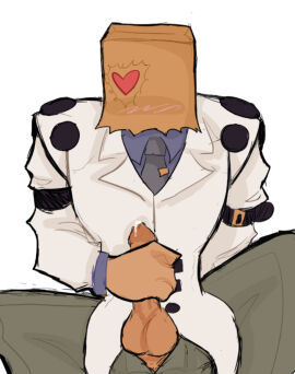 1boy darklover333 faust_(guilty_gear) guilty_gear guilty_gear_strive male male_focus male_masturbation male_only masturbation self_upload tagme