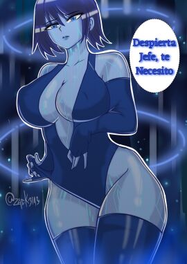 cortana female halo_(series) no_source spanish_text tagme zack3143
