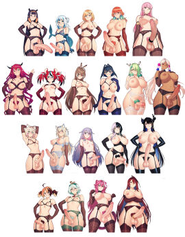 ai_generated arm_gloves balls bra cecilia_immergreen ceres_fauna cock_ring comparing elizabeth_rose_bloodflame excessive_pubic_hair futa_focus futa_only futanari fuwawa_abyssgard garter_belt garter_straps gawr_gura gigi_murin hakos_baelz hololive hololive_english hololive_english_-advent- hololive_english_-council- hololive_english_-justice- hololive_myth koseki_bijou maos mococo_abyssgard mori_calliope multiple_futa nanashi_mumei nerissa_ravencroft ninomae_ina'nis ouro_kronii penis_piercing penis_size_difference pubic_hair raora_panthera shiori_novella size_comparison size_difference stockings takanashi_kiara tsukumo_sana watson_amelia
