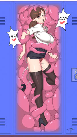 1girls 2022 ahe_gao ambiguous_penetration black_legwear blush bondage breasts brown_hair business_attire business_suit business_woman button_down_shirt clothing covered_penetration cum cum_drip cum_in_pussy cum_inside eaten_then_fucked english_text female female_in_suit femsub girl_in_a_box heart-shaped_pupils heels helpless high_heels implied_sex in_container in_locker inside_creature interspecies light_skin locker mimic miniskirt moaning monster monster_on_female office_lady open_mouth panties panties_aside penetration pink_tentacles ponytail pussy red_panties restrained restrained_by_tentacles shirt skirt skirt_lift stockings suit symbol-shaped_pupils tentacle tentacle_around_arm tentacle_around_leg tentacle_in_pussy tentacle_locker tentacle_pit the_tentacle_professor trembling vaginal_penetration vore white_shirt