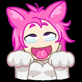 1girls ahe_gao ahegao_face animated bouncing_breasts breasts cat_ears cat_girl catgirl female female_focus female_only jiggling_breasts nekochan_(telegram) official_art sweat sweating sweaty sweaty_body sweaty_breasts tagme_(artist) tears telegram unknown_artist