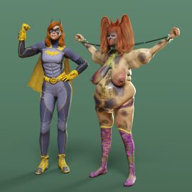 3d aftermath batgirl bbw bruise dc dc_comics defeated female humiliation meatcousins ryona slob
