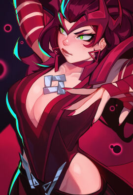 1girls 2024 2d 2d_(artwork) avengers big_breasts breasts cleavage clothed clothed_female energy energy_ball fair-skinned_female fair_skin female female_focus female_only freckles green_eyes human human_only light-skinned_female light_skin long_hair looking_away magic marvel marvel_comics marvel_rivals mutant_(marvel) nail_polish pale-skinned_female pale_skin qt0ri questionable red_hair scarlet_witch scarlet_witch_(marvel_rivals) sfw solo solo_female superheroine superpowers upper_body wanda_maximoff wavy_hair x-men