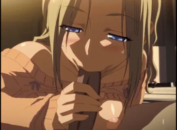 1boy 1girls 2010s 2011 animated bare_shoulders bed blinking blonde_hair blowjob blue_eyes blush_lines breasts breasts_out cum_on_cheek cum_on_face cum_on_hair ejaculation ejaculation_in_mouth faceless_character faceless_male facial fellatio female hand_on_another's_penis hand_on_penis handjob handjob_while_sucking huge_breasts indoors jellyfish_(company) jumper kamimura_akiko keisuke_(sisters) kouzaka_kouhei long_hair looking_at_penis male male_gaze natsu_no_saigo_no_hi nipples older_female_and_younger_male penis quiet_male shy_male sisters_~natsu_no_saigo_no_hi~ sweat sweater sweaty taki_minashika uncensored