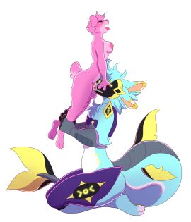 4_ears ambiguous_gender ambiguous_penetrated anthro bear blue_body blue_fur blue_hair bodily_fluids breasts carrying_another carrying_partner closed_eyes cum cum_drip cum_in_mouth cum_inside cum_on_face cum_on_penis danni_(bearden) dipstick_ears dipstick_limbs dripping duo ear_markings exposed_breasts face_mounting fellatio festive_winter fish fur futanari genital_fluids genitals hair hand_on_face hi_res holding_both_legs holding_character holding_face holding_partner holding_up_other_character hybrid inner_ear_fluff intersex kneeling leg_grab lift_job lifted machine mammal marine multi_ear multicolored_body multicolored_ears multicolored_fur nipples nude open_mouth oral penetration penile penis pilvi_owo pink_body pink_fur pink_hair pink_inner_ear protogen protogen_visor screen screen_face scut_tail sex shark short_tail side_view simple_background sitting size_difference tail tongue tongue_out tuft ursine white_background white_body white_fur