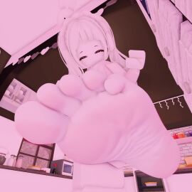 1girls 30_seconds 3d animated big_feet bruhhhhmomennnnnt curling_toes feet feet_fetish feet_together foot_fetish foot_focus huge_feet pink_body pink_hair roblox robloxian soles source_request tagme video wiggling_toes