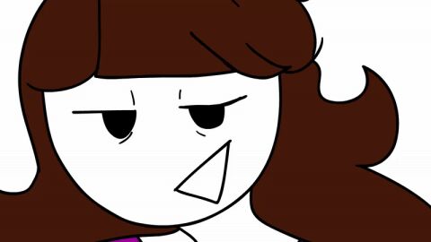 1girls animated areolae big_areolae big_breasts big_tits black_eyes boob_drop breasts brown_areola brown_hair female female_only flashing flashing_breasts jaiden jaiden_animations nipples shirt shirt_lift sketch standing tits wharneja white_background white_skin wink youtube youtuber