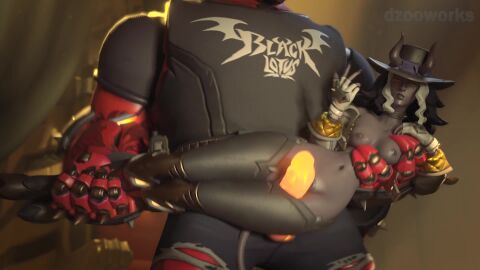 1080p 1boy 1girls 3d animated ashe_(overwatch) blender blender_(software) blizzard_entertainment blowjob bob_(overwatch) breast_grab breasts breasts_out clothing cum cum_in_mouth cum_on_face curvy dark-skinned_female demon demon_girl demon_horns demon_humanoid demon_tail dzooworks female fit fit_female glowing_genitalia glowing_penis handjob hourglass_figure huge_cock imminent_penetration imminent_sex indoor_nudity indoors jerking jerkingoff large_penis long_hair looking_at_viewer looking_pleasured moaning moaning_in_pleasure multiple_views naizuri overwatch overwatch_2 paizuri partially_clothed penis prehensile_tail robot robot_boy rock rubyredva sex sound straight tagme tail tail_job teasing thick_ass thick_thighs thighs throne throne_room video video_game_character video_game_franchise video_games voice_acted voluptuous