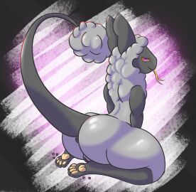 3w!7 anthro anus ass bedroom_eyes big_ass big_butt female genitals glistening glistening_body looking_at_viewer muck_(3w!7) narrowed_eyes presenting presenting_hindquarters pussy raised_tail seductive solo tail the_nature_of_predators thick_thighs tongue tongue_out venlil_(the_nature_of_predators)