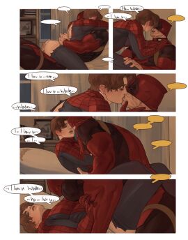 deadpool gay lkikai male male/male male_only marvel marvel_comics peter_parker spider-man spider-man_(series) wade_wilson
