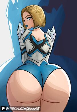 1girls ass big_ass big_butt blonde_hair blue_eyes blue_lipstick bottom_heavy bubble_ass bubble_butt butt dat_ass emma_frost emma_frost_(marvel_rivals) fat_ass female huge_ass huge_butt hyper_ass hyper_butt large_ass large_butt lips lipstick looking_at_ass looking_at_self looking_back looking_down makeup marvel marvel_comics marvel_rivals thick_ass thick_butt thick_hips thick_legs thick_thighs thighs unknown_artist wide_hips
