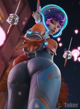 1girls 2024 3d alternate_version_available armband ass big_ass breasts cat_eyeliner cropped_jacket cropped_legs eyeliner female female_only full_body_suit futuristic_clothing gloves hexagon_print jacket jacket_open juno_(overwatch) knees_out_of_frame legs_together looking_at_viewer low-angle_view medium_breasts nude_version_available outdoors overwatch overwatch_2 padded_jacket pink_lips pink_streak plump_ass plump_lips purple_hair reaching_towards_viewer rear_view red_eyes short_hair skintight_bodysuit smug_face solo space_helmet standing takerskiy teeth_showing teo_minh thighs winged_eyeliner